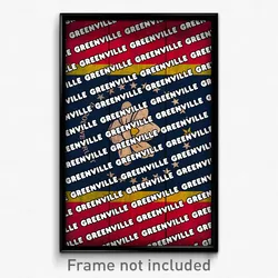Greenville Mississippi Poster (MS City Souvenir 11x17 Town Print)