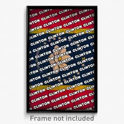 Clinton Mississippi Poster (MS City Souvenir 11x17 Town Print)