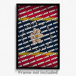 Horn Lake Mississippi Poster (MS City Souvenir 11x17 Town Print)