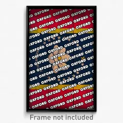 Oxford Mississippi Poster (MS City Souvenir 11x17 Town Print)