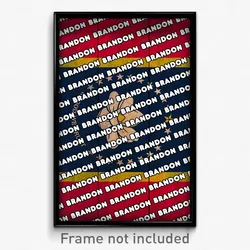 Brandon Mississippi Poster (MS City Souvenir 11x17 Town Print)
