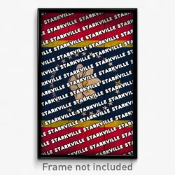 Starkville Mississippi Poster (MS City Souvenir 11x17 Town Print)