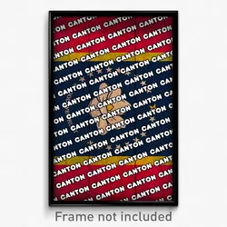 Canton Mississippi Poster (MS City Souvenir 11x17 Town Print)