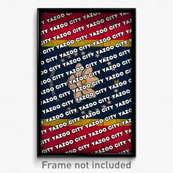 Yazoo City Mississippi Poster (MS City Souvenir 11x17 Town Print)