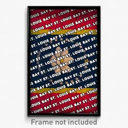 Bay St. Louis Mississippi Poster (MS City Souvenir 11x17 Town Print)
