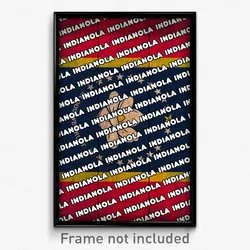 Indianola Mississippi Poster (MS City Souvenir 11x17 Town Print)