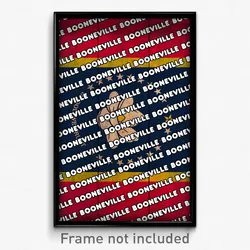 Booneville Mississippi Poster (MS City Souvenir 11x17 Town Print)