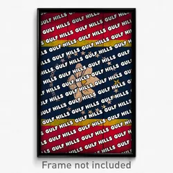 Gulf Hills Mississippi Poster (MS City Souvenir 11x17 Town Print)