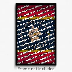 St. Martin Mississippi Poster (MS City Souvenir 11x17 Town Print)