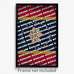 Richland Mississippi Poster (MS City Souvenir 11x17 Town Print)