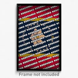 Kosciusko Mississippi Poster (MS City Souvenir 11x17 Town Print)