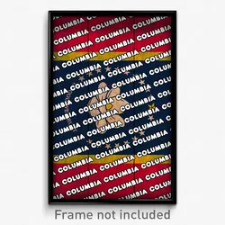 Columbia Mississippi Poster (MS City Souvenir 11x17 Town Print)