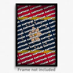 Carthage Mississippi Poster (MS City Souvenir 11x17 Town Print)