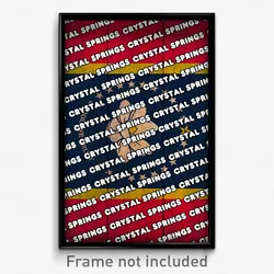 Crystal Springs Mississippi Poster (MS City Souvenir 11x17 Town Print)