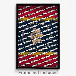 Winona Mississippi Poster (MS City Souvenir 11x17 Town Print)