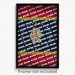 Pearl River Mississippi Poster (MS City Souvenir 11x17 Town Print)