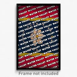 Water Valley Mississippi Poster (MS City Souvenir 11x17 Town Print)