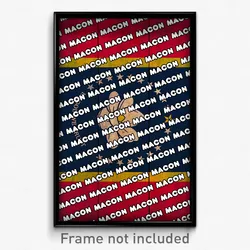 Macon Mississippi Poster (MS City Souvenir 11x17 Town Print)