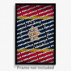 Poplarville Mississippi Poster (MS City Souvenir 11x17 Town Print)