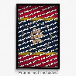 Charleston Mississippi Poster (MS City Souvenir 11x17 Town Print)