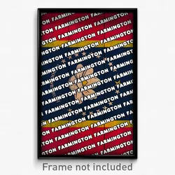 Farmington Mississippi Poster (MS City Souvenir 11x17 Town Print)