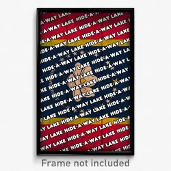 Hide-A-Way Lake Mississippi Poster (MS City Souvenir 11x17 Town Print)