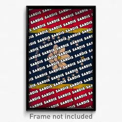 Sardis Mississippi Poster (MS City Souvenir 11x17 Town Print)