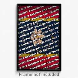 Calhoun City Mississippi Poster (MS City Souvenir 11x17 Town Print)
