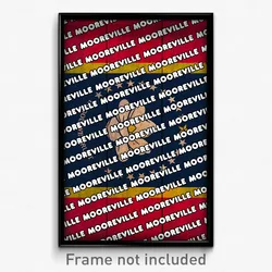 Mooreville Mississippi Poster (MS City Souvenir 11x17 Town Print)