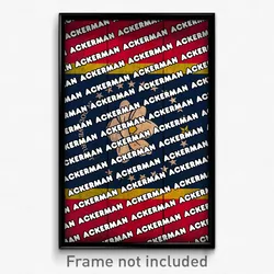 Ackerman Mississippi Poster (MS City Souvenir 11x17 Town Print)