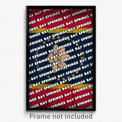 Bay Springs Mississippi Poster (MS City Souvenir 11x17 Town Print)