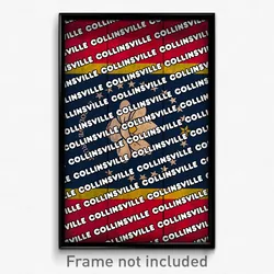 Collinsville Mississippi Poster (MS City Souvenir 11x17 Town Print)