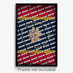 Shaw Mississippi Poster (MS City Souvenir 11x17 Town Print)