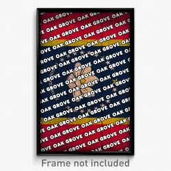 Oak Grove Mississippi Poster (MS City Souvenir 11x17 Town Print)