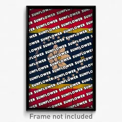 Sunflower Mississippi Poster (MS City Souvenir 11x17 Town Print)