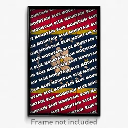 Blue Mountain Mississippi Poster (MS City Souvenir 11x17 Town Print)