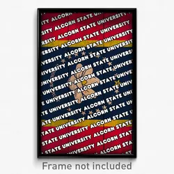 Alcorn State University Mississippi Poster (MS City Souvenir 11x17 Town Print)