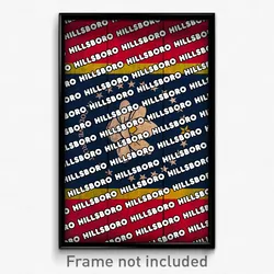 Hillsboro Mississippi Poster (MS City Souvenir 11x17 Town Print)