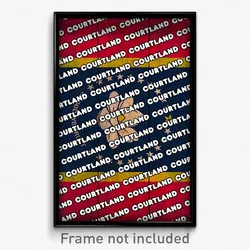 Courtland Mississippi Poster (MS City Souvenir 11x17 Town Print)