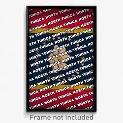 North Tunica Mississippi Poster (MS City Souvenir 11x17 Town Print)