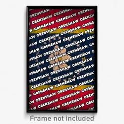Crenshaw Mississippi Poster (MS City Souvenir 11x17 Town Print)