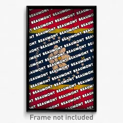 Beaumont Mississippi Poster (MS City Souvenir 11x17 Town Print)