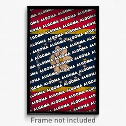 Algoma Mississippi Poster (MS City Souvenir 11x17 Town Print)