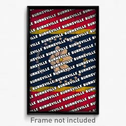 Burnsville Mississippi Poster (MS City Souvenir 11x17 Town Print)