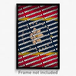 Brooksville Mississippi Poster (MS City Souvenir 11x17 Town Print)