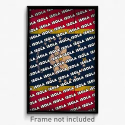 Isola Mississippi Poster (MS City Souvenir 11x17 Town Print)