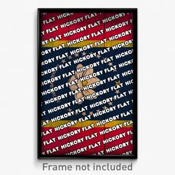 Hickory Flat Mississippi Poster (MS City Souvenir 11x17 Town Print)