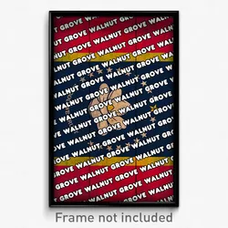 Walnut Grove Mississippi Poster (MS City Souvenir 11x17 Town Print)