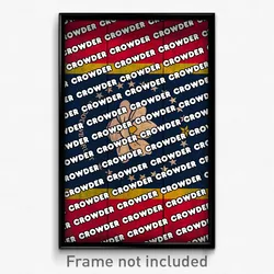 Crowder Mississippi Poster (MS City Souvenir 11x17 Town Print)
