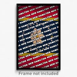 New Hamilton Mississippi Poster (MS City Souvenir 11x17 Town Print)